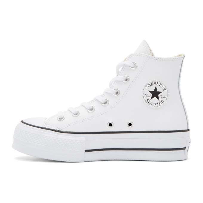 White Chuck Taylor All-Star Lift High-Top Sneakers展示图