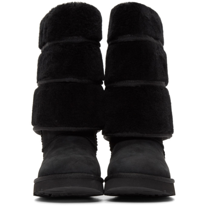 Black Uggs Edition Layered Boots展示图