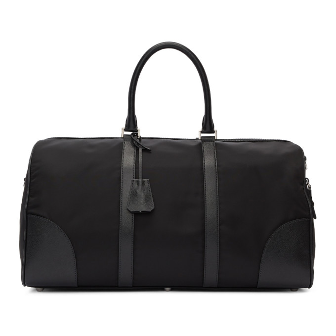 Black Nylon & Saffiano Duffle Bag展示图