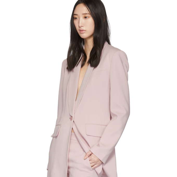 Pink Oversized Tuxedo Blazer展示图