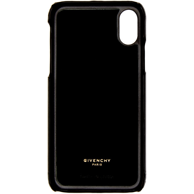 黑色菱形绗缝 iPhone XS/X 手机壳展示图