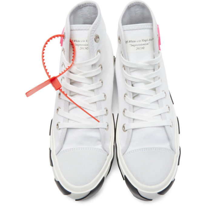 白色硫化高帮运动鞋展示图