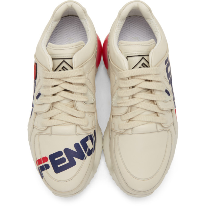 White 'Fendi Mania' Chunky Sneakers展示图