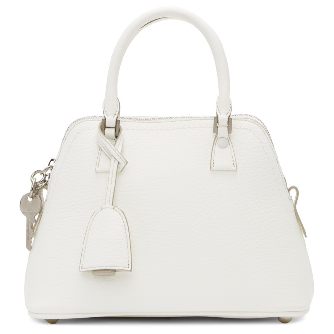 Maison Margiela Small 5Ac Calfskin Leather Handbag - White In H7736 ...