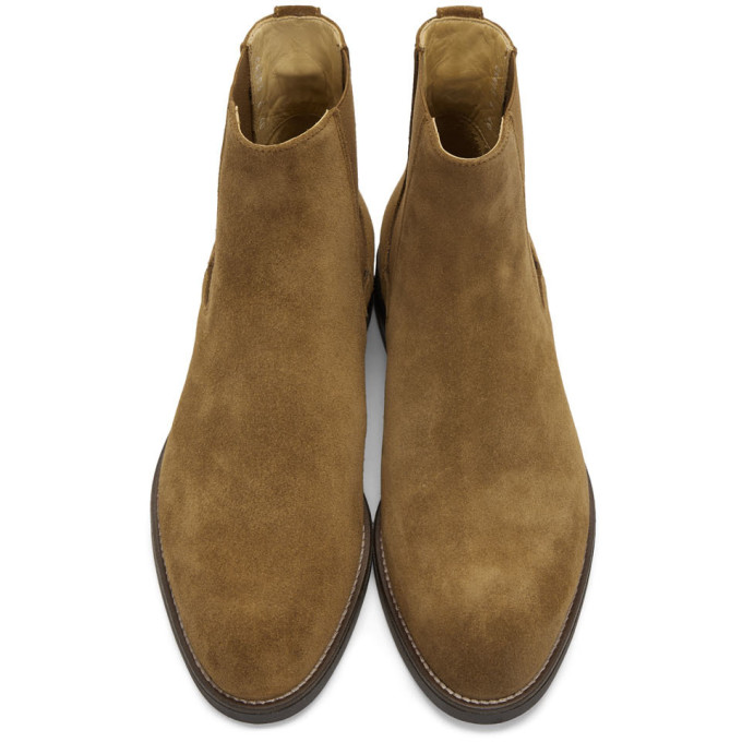 Paul Smith Tan Suede Canon Chelsea Boots | ModeSens