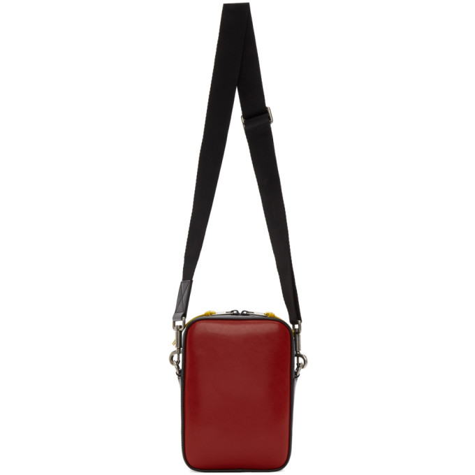 Givenchy Black Vertical Reverse Logo Crossbody Bag In 932Red/Wht