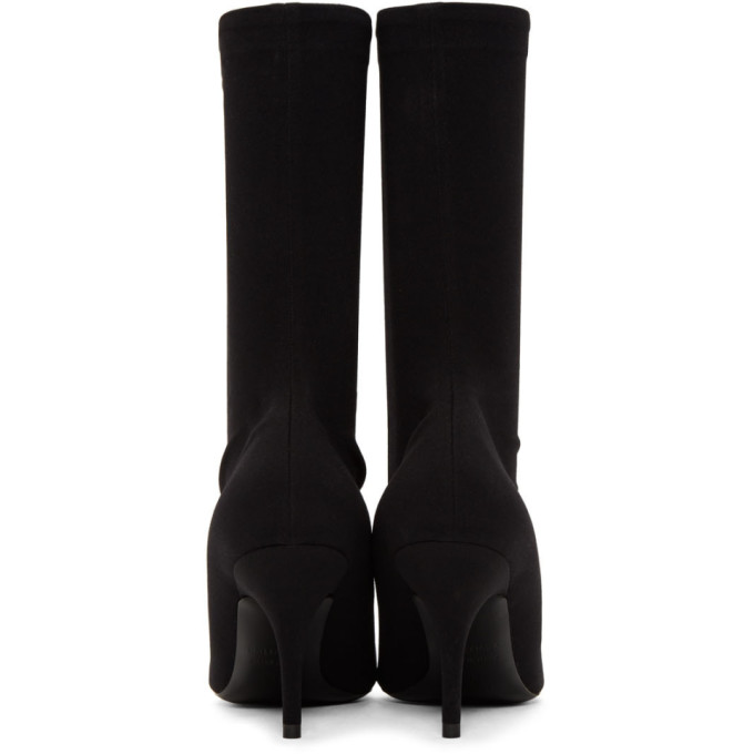 Balenciaga Ladies Black Knife 110 Spandex Heeled Ankle Boots | ModeSens