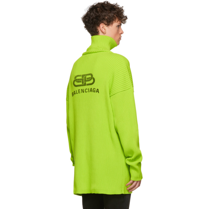 neon green balenciaga sweater
