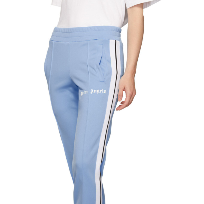蓝色 & 白色修身运动裤展示图