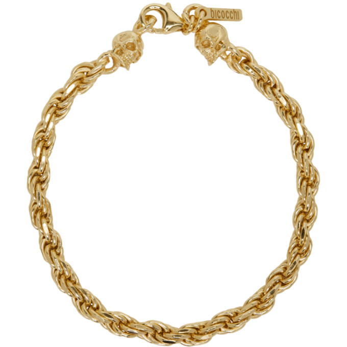 SSENSE 独家发售金色细绳手链展示图