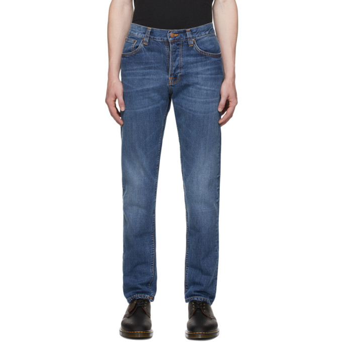 Nudie Jeans Blue Steady Eddie Ii Jeans In Worn Gene | ModeSens