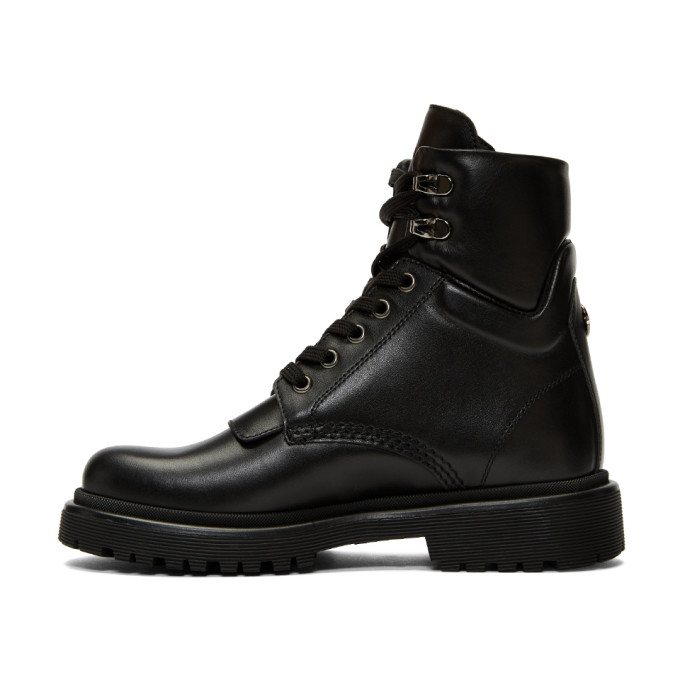 Moncler Patty Leather Ankle Boots In Black | ModeSens