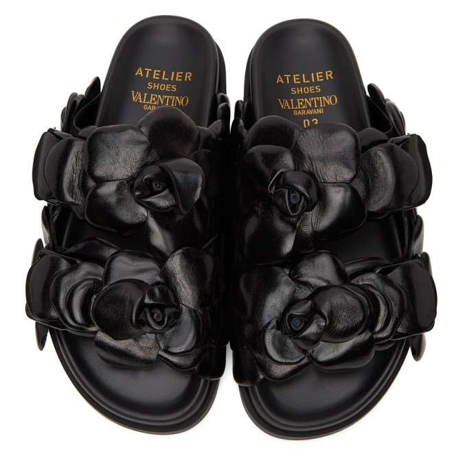 Black 03 Rose Edition Atelier Petal Sandals
