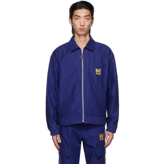 Needles Reversible Blue Awge Edition Work Jacket | ModeSens