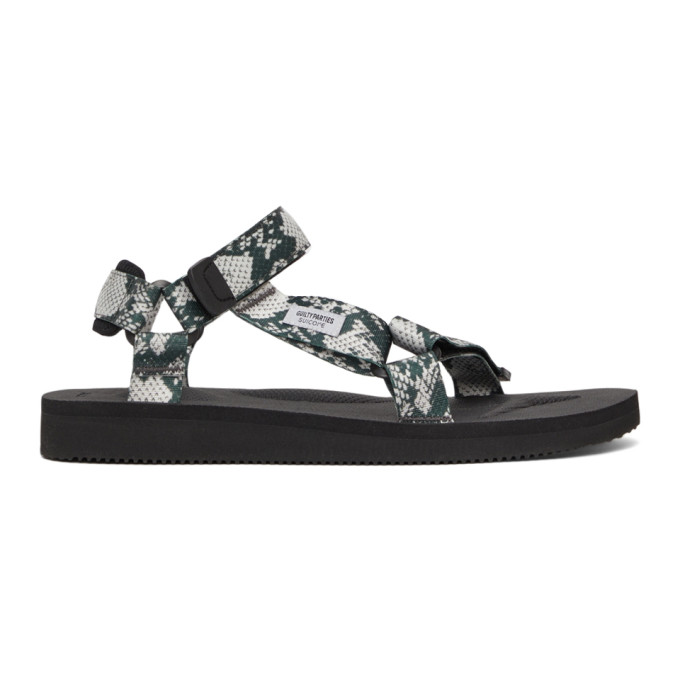 Wacko Maria White & Green Suicoke Edition Depa-cab Sandals | ModeSens