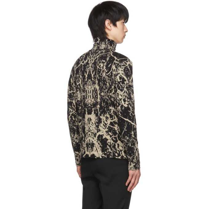 Black Crack Pattern Long Sleeve T-shirt