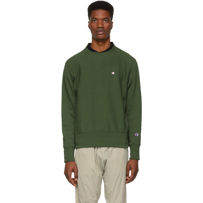 champion reverse weave forest green