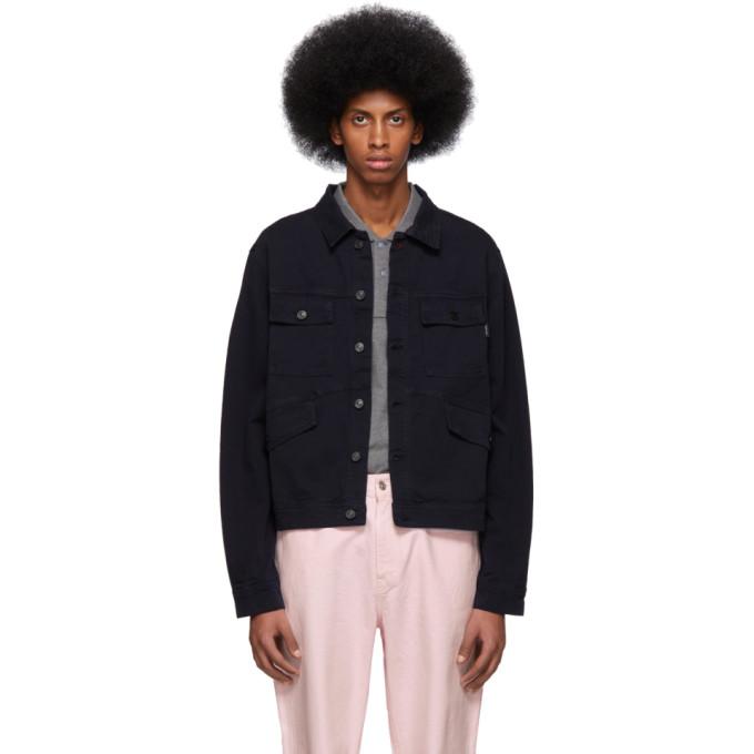 PS by Paul Smith Navy Four Pocket Work Jacket 191422M18001201 PS by Paul Smith Navy Four Pocket Work Jacket 191422M18001201