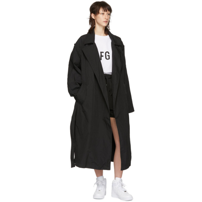 Fear Of God Black Nylon Rain Coat | ModeSens