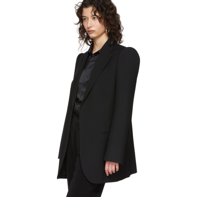 Balenciaga Structured Shoulders Blazer In Black | ModeSens