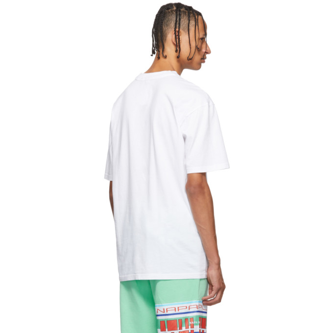 napa by martine rose 白色 ocelot logo t 恤