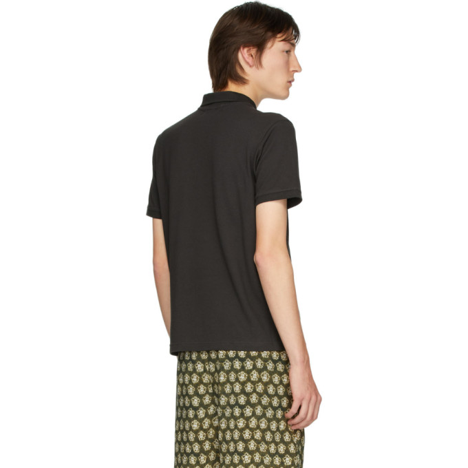 linder 黑色"trophy husband" polo 衫