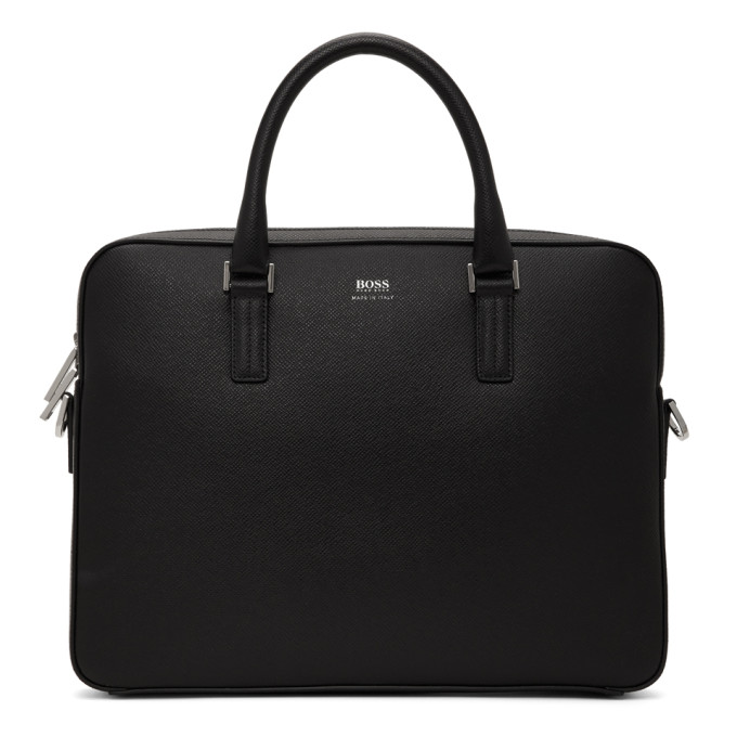 Hugo Boss Boss Black Signature T Briefcase In 001 Black | ModeSens