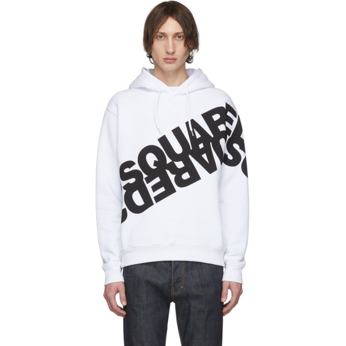 Dsquared2 White Hoodie 2025 | www.angloamericancentre.it