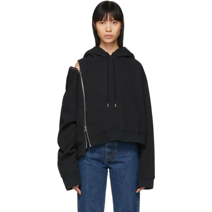 Maison Margiela Black Multi-wear Zip Hoodie In 900 Black