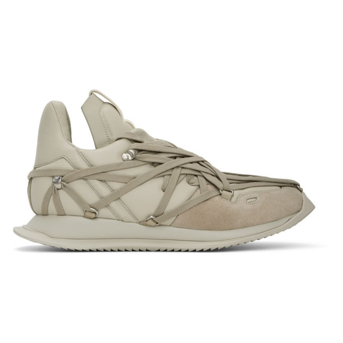 Rick Owens Tecuatl Maximal Runner Sneakers In Beige | ModeSens