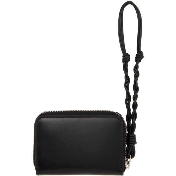 Jil Sander Sm Zip Around Leather Wallet In 001 Black | ModeSens