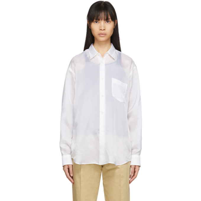 Comme Des Garçons Shirt Comme Des Garcons Shirt White Cupro