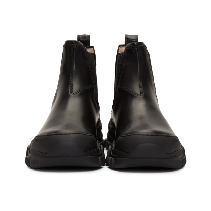 gucci 黑色 leon 切尔西靴