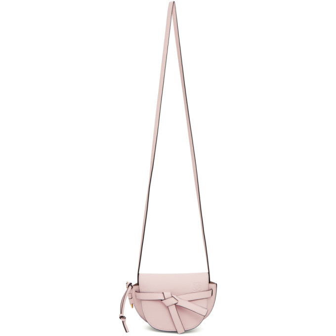 Loewe Pink Mini Gate Bag In 6434 Icy Pi | ModeSens