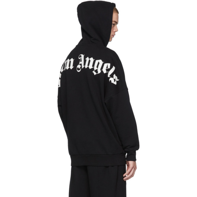 Black Classic Over Logo Hoodie