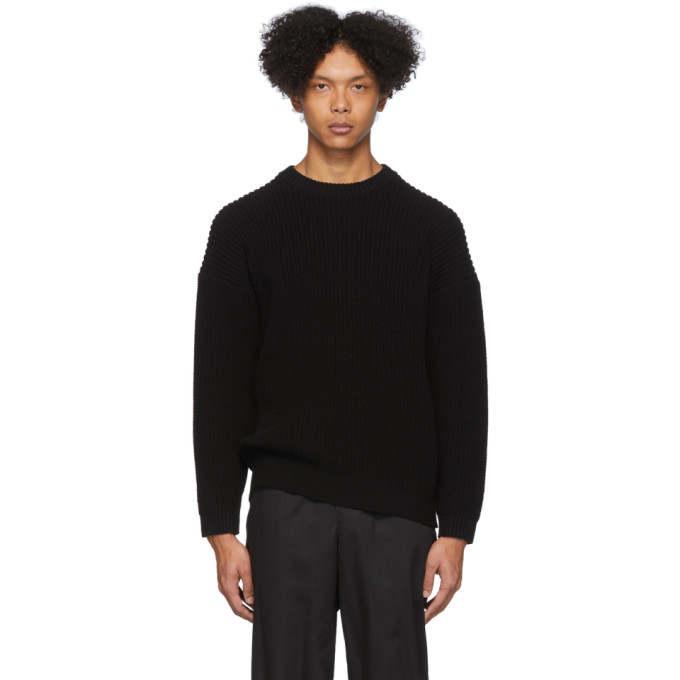 Issey Miyake Men Black Low Gauge Sweater In 15 Black | ModeSens
