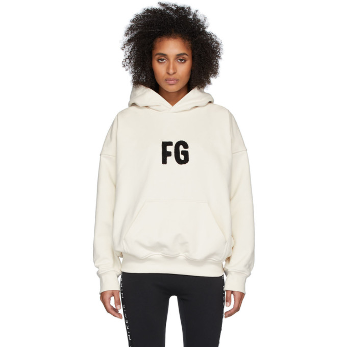 陰山織物謹製 新品 Fear of God ホワイト FG Everyday Hoodie ...