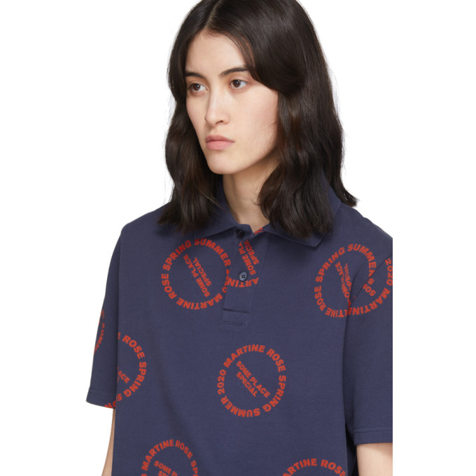 martine rose 海军蓝 baba polo 衫