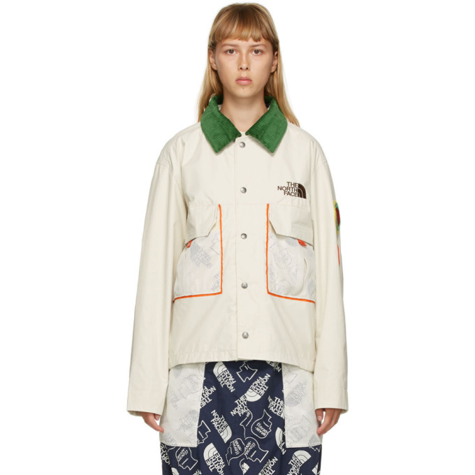 Brain Dead Off-white The North Face Edition Mountain Chore Jacket In White  - 11p | ModeSens