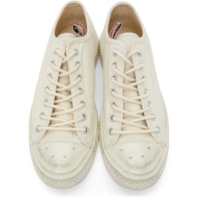 acne studios acne studios 灰白色帆布运动鞋
