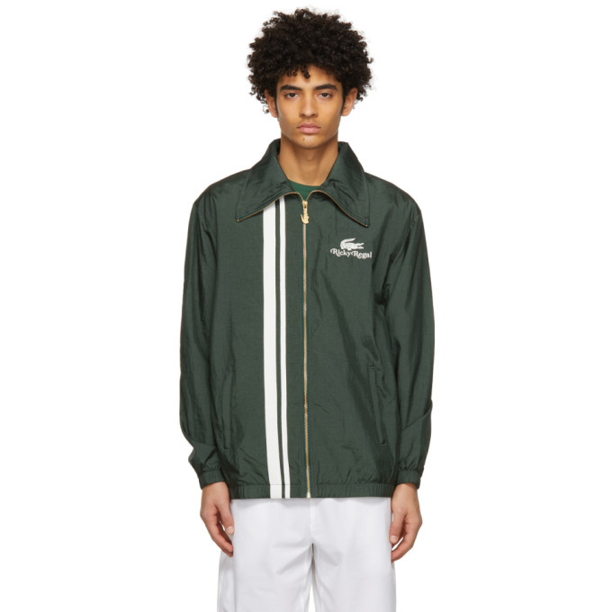 Ricky Regal × Lacoste ダークグリーン ジャージ M Lacoste Green Ricky Regal Edition Contrast Bands Zip Jacket In Afk