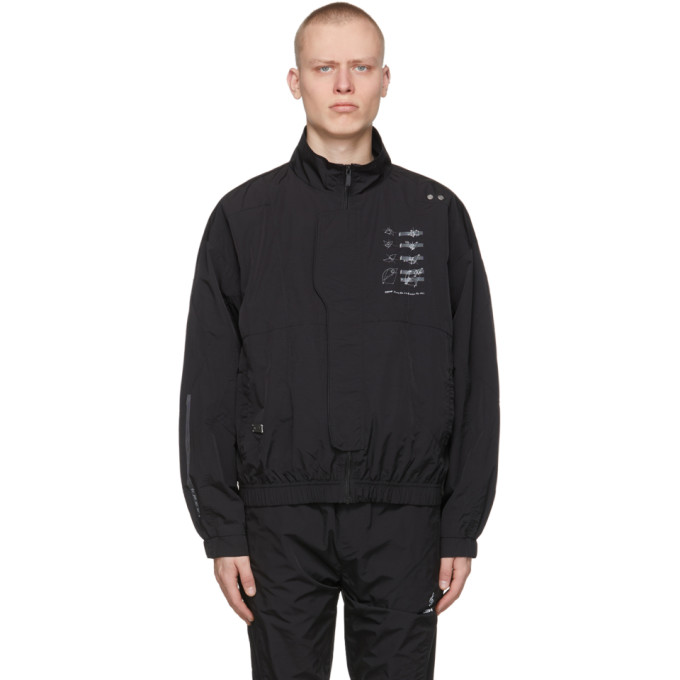 C2H4 Black My Own Private Planet Intervein Paneled Track Jacket