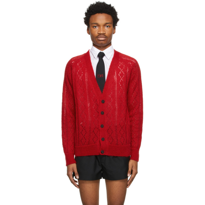 ERNEST W. BAKER】 MOHAIR CARDIGAN