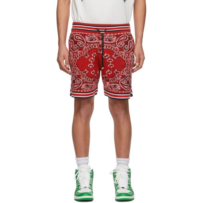 AMIRI Black Bandana B-Ball Shorts