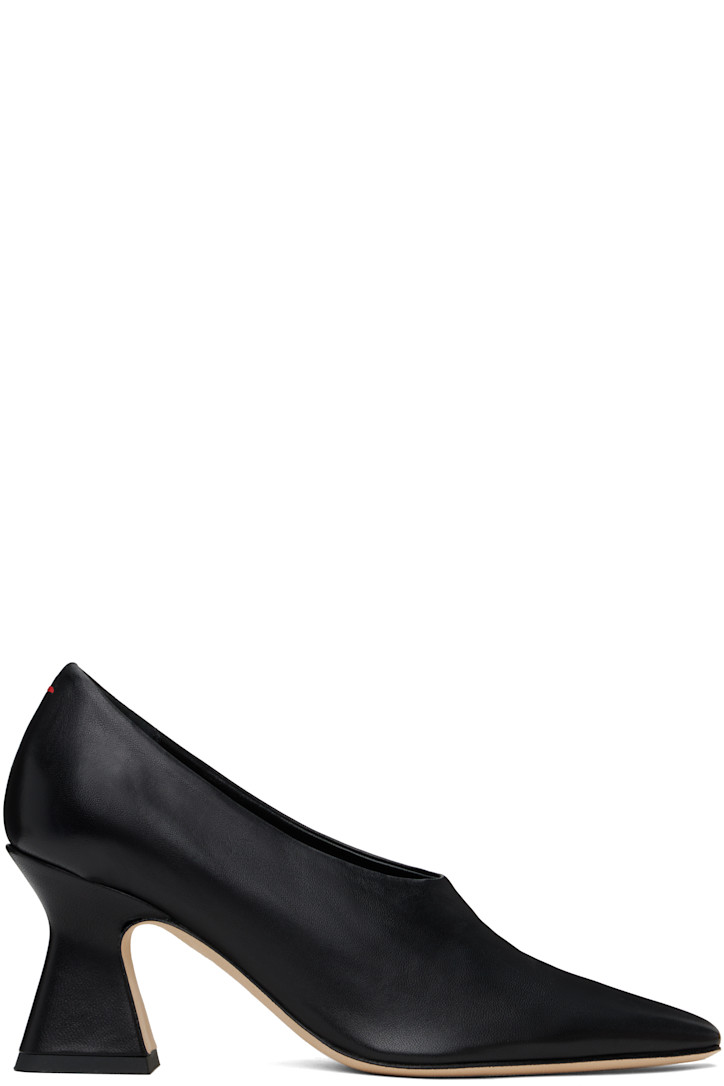 Aeyde Black Nova Nappa Leather Heels