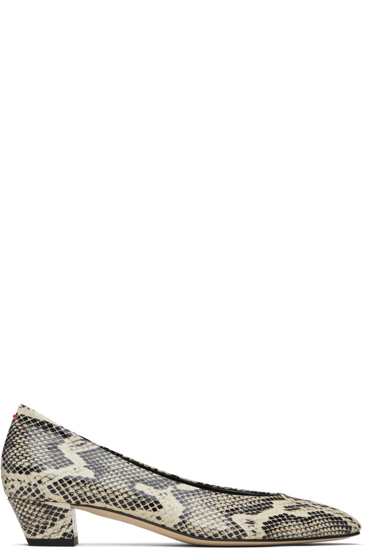 Aeyde Beige Helia Low-Cut Heels