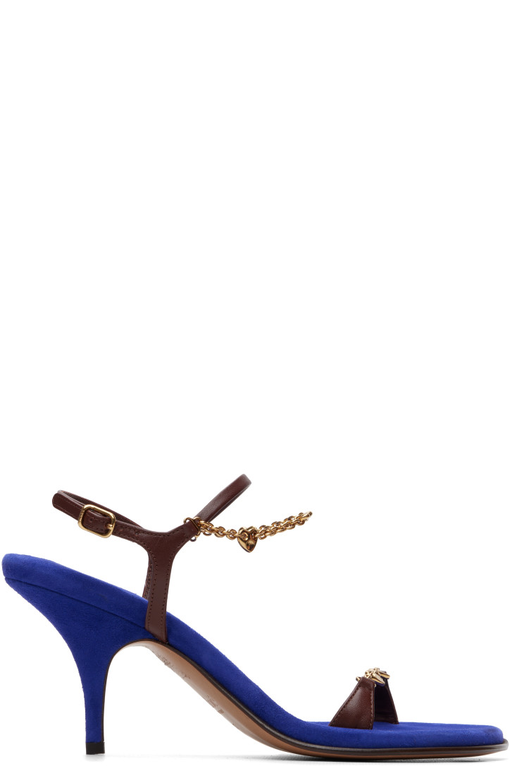 Chloé Blue Zia Heeled Sandals