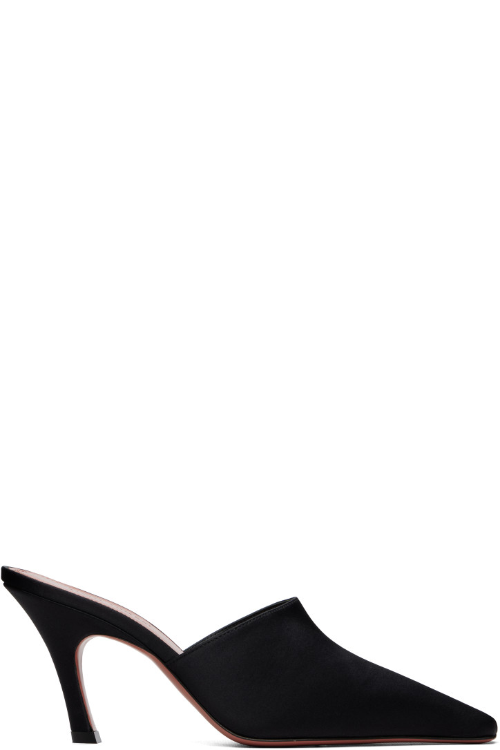 Amina Muaddi Black Jamie Mule Heels