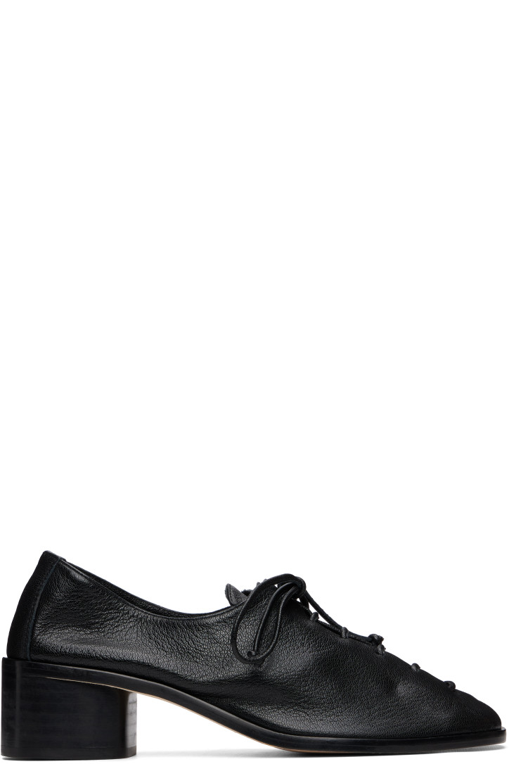 Hereu Black Plegada Heeled Heels