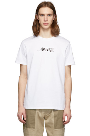 2 Moncler 1952 White Awake NY Edition Logo T-Shirt